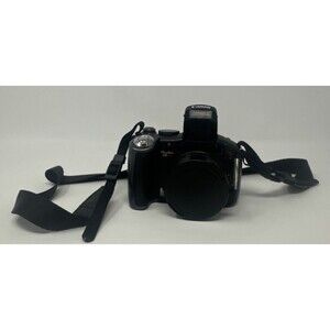 Canon PowerShot S5 8MP Digital Camera Black 12x Zoom Tested Works